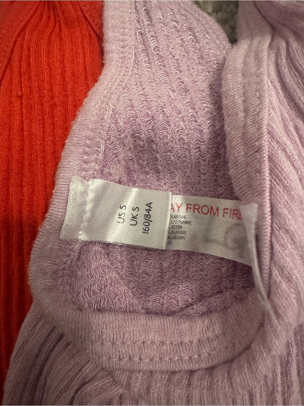 Urban Outfitters Ribbed Tank Tops in Teal, Red, and Lavender - Picture 5 of 6